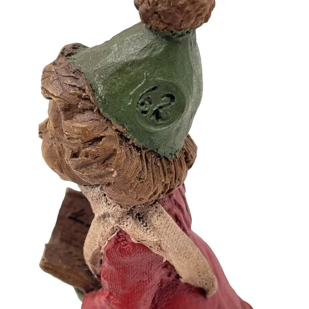 Set Of 2 Tom Clark 1987 Christmas‎ Caroling Gnomes Red Green # 62 & 72 Figurines